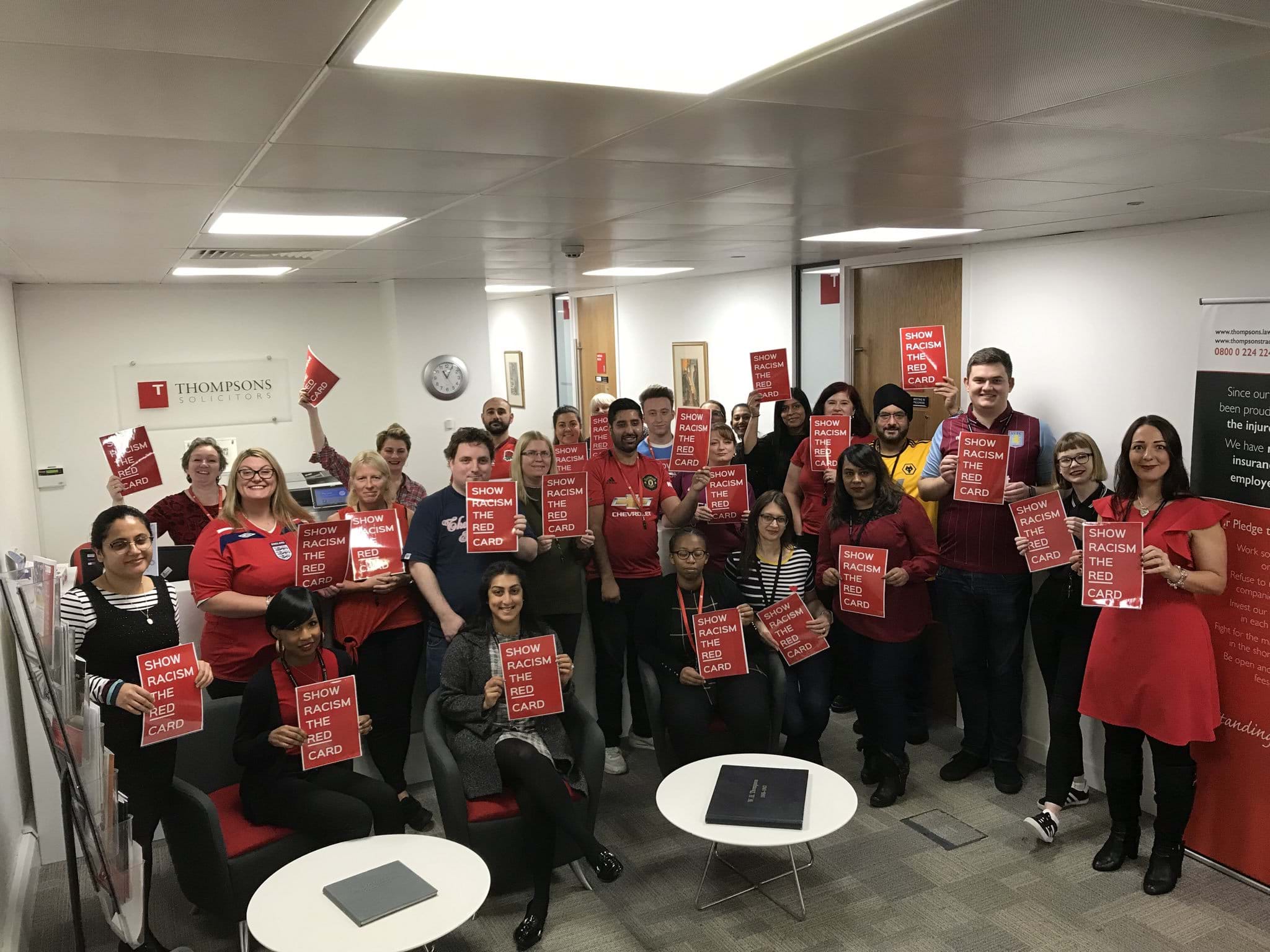 Thompsons Solicitors’ Birmingham team fundraise for Wear Red Day 2019